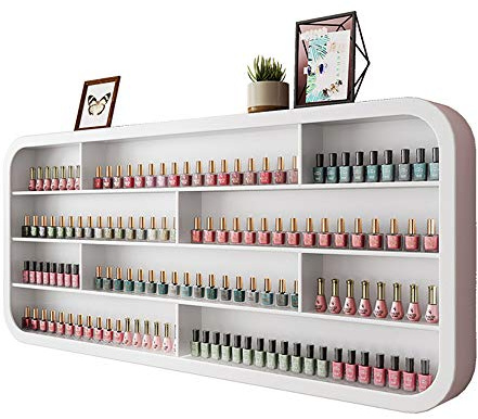 Scaffale di esposizione dell'olio essenziale di smalto nel salone di bellezza, mensola di stoccaggio per smalto mensola Vetrina a parete, sospesa Espositore per smalto / trucco / cosmetici / profumo