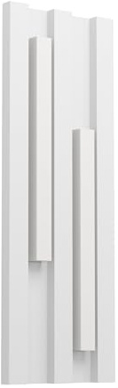EGLO LED Außenleuchte Fandina, Wandleuchte außen rechteckig | Wand Außenbeleuchtung aus Metall in Weiß, Außenlampe warmweiß, IP55