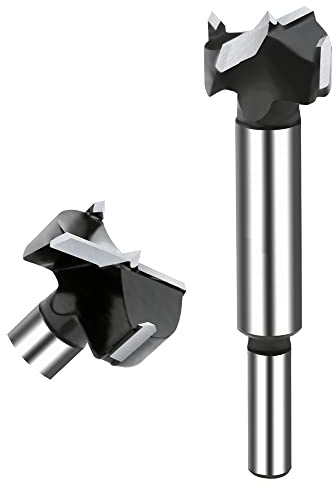 NICAVKIT Wolframstahl Forstnerbohrer 25mm, Professional Forstner bohrer Bit Holz Lochschneider, Holzbohrer Topfbohrer Kunstbohrer für Holz & Hartholz