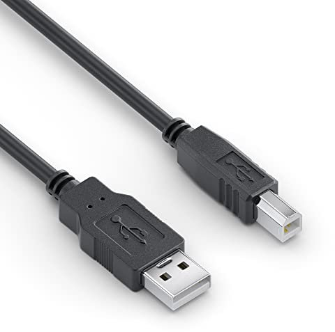 Sonero® USB 2.0 Kabel, Verbindungskabel, Druckerkabel, A-Stecker auf B-Stecker, 480 Mbit/s, schwarz, 0,50m