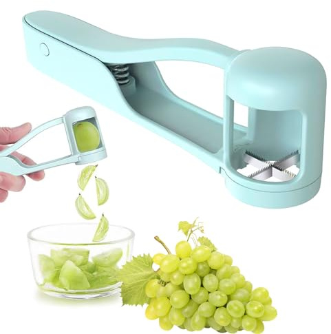 Xinlon Obstschneider, Traubenschneider für Kleinkinder, Traubenschneider für Babys, Küchenhelfer Für Gemüse Obstsalat Kuchendekoration, zum Einfachen Schneiden Kernloser Früchte Einfach und Schnell