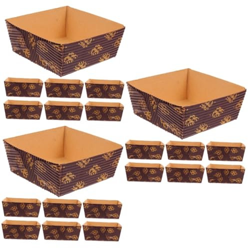 IMIKEYA 75stücke Papier Brotbackformen Hochtemperaturbeständige Kuchenpapierformen Laibchen Stapelbar Für Feiern Hochzeiten Und Mehr Praktisch Für Kreative Dekorationen