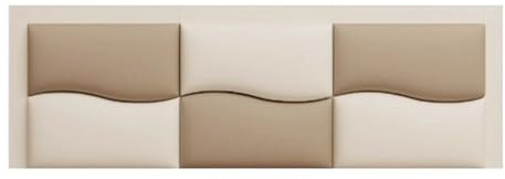 XLIHAWY 3D Anti-Collision Wall Padding, Peel and Stick Headboards Upholstered, Soundproof Wall Panels for Queen Size Bed Decor, Easy Assemble(Brown,1.5x0.6m/59.05x23.62in)