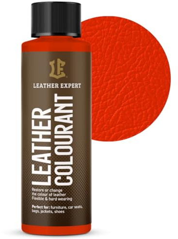 Leather Expert Peinture Cuir très couvrante à Base d’Eau – sans Alcool, pour Cuir Naturel et écologique – Ne Fissure Pas, ne s’écaille Pas – Idéale pour Tous Accessoires – Large Choix de Couleurs