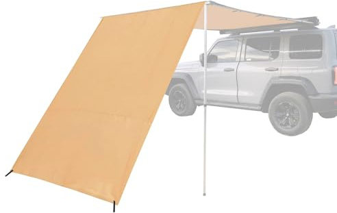 Yclty Parois latérales pour Tente d'auvent de Voiture, Extension Coupe-Vent pour auvent de véhicule, Pare-Soleil pour Plus de Protection solaire et d'intimité (Size : 250x200cm)