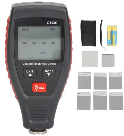 Lackdickenmessgerät, Lackdickenmessgerät, Lacktiefenmessgerät für Gebrauchtwagenkäufer, Automatische Ablesung von Eisen und Aluminium