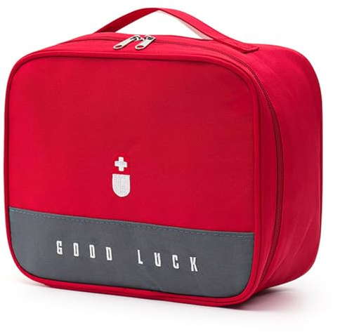 Reiseapotheke Tasche, Erste Hilfe Tasche, Medikamententasche Reise, Reise Gadgets, Tragbare Reiseapotheke Tasche, Wasserdichte Erste Hilfe Tasche, Medizintasche für Haus, Büro, Reisen（Rosa）