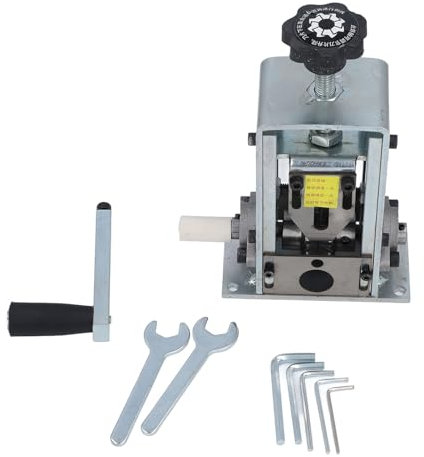 TICFOX Máquina Pelacables Manual o con Taladro Pelacables de Doble Accionamiento de Alta Resistencia de 1 a 21 Mm con Manivela