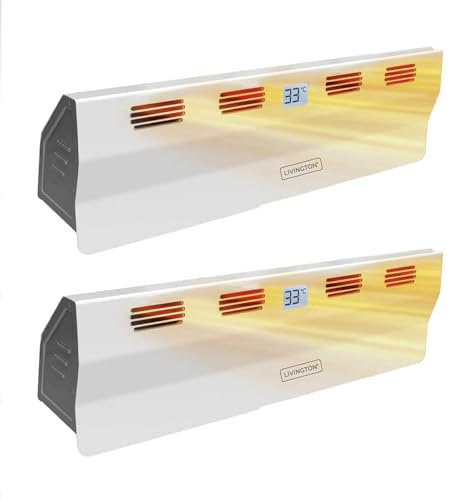 Livington SmartAir - Doppelpack - Wärmezirkulator zum Sparen von Energie & Heizkosten - Heizverstärker - bessere Heizleistung - Heizstrahler - Heizkörper Ventilator - Wärme Verteiler