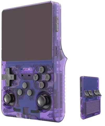 NULA R40S Pro Retro Handheld Game Console, 256G TF Card 30000+Games Supports 20+ Emulator 3.5 Inch IPS HD Screen Linux System Portable Pocket Arcade Video Player Boy Gifts