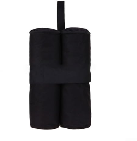 Pesi per sacchi di sabbia per tende da gazebo, stabilizzatori affidabili per esterni, per ombrelli e aste per bandiere, colore: nero