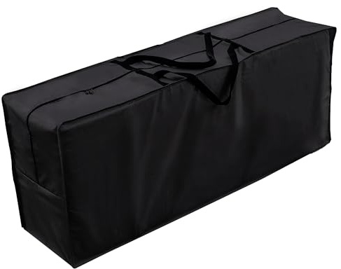Chefarone Auflagen Tasche 125x50x32 cm Gartenpolster Schutzhülle | Wasserabweisende Tasche für Gartenpolster mit Tragegriff – schützt vor Regen UV-Strahlung Staub und Schmutz