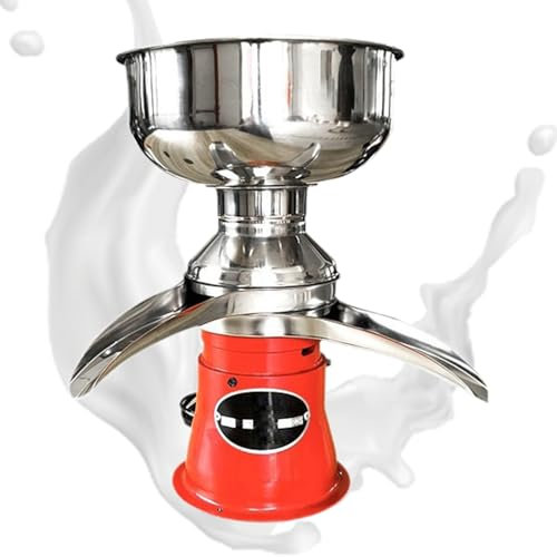 Separatore elettrico per panna per latte fresco, separatore centrifugo per panna per latte da 5 l con resa da 50 l/h, centrifuga per burro multifunzionale in acciaio inox