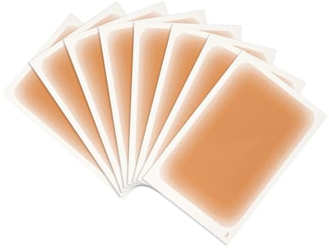 Lyreh 8pcs Autocollant de Couverture de Tatouage, 13x8,5cm Ruban Couverture Tatouage Imperméables Résistants à la Transpiration Invisibles pour Couvrir Cicatrices et Taches Naissanc(Couleur Peau)