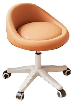 Taburete ajustable con ruedas, silla rodante de 360°, silla de oficina con elevación hidráulica para clínicas de peluquería y oficina en casa, soporta hasta 440 libras