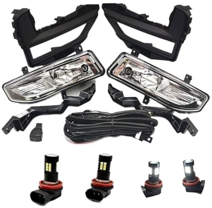 Voiture Antibrouillard Avant Pour Nissan Pour X-Trail T32 2017 2018 2019 2020 Feux Antibrouillard LED Feu Antibrouillard Support De Faisceau De Câbles Couvercle De Calandre Avant Feux Brouillard(LED S