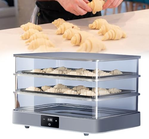 Glowdora Macchina per Lievitazione Pasta Professionale, Lievitatore per Pane E Pizza con Temperatura Regolabile 20-45°C, Ideale per Panificazione Domestica E Impasti per Pizza