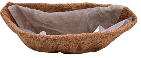 Gettimore Revêtement de panier suspendu en fibre de coco et tissu non tissé, pour orchidées, fougères, nidification de la faune, balcon, terrasse ou plantes d'intérieur 25,4 cm/30,5 cm/35,6 cm/40,6 cm