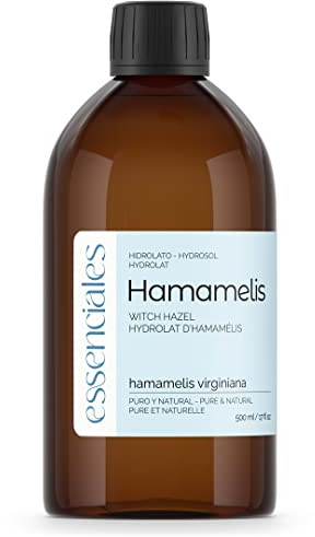 Essenciales - Hydrolat et Eau florale de Hamamélis (hamamelis virginiana), 500 ml | 100% Pure et Naturel - Sans Alcool