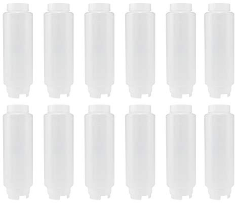Creative Mark Cylo FIFO Quetschflasche, leer, 590 ml, umgekehrte Quetschflasche mit luftdichtem, tropffreiem Silikonventil; Acrylfarbe, Soßen- und Gewürzflaschen für Maler und Lebensmittelindustrie,