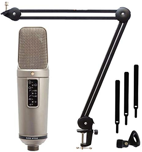 Rode NT2-A Set Kondensator Mikrofon + keepdrum MS138 Gelenk-Stativ Mikrofonarm