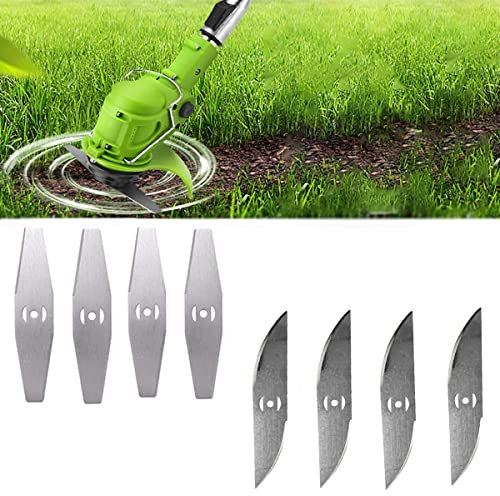 Coupe Bordure Lame De Rechange, 24V Coupe Bordure sans Fil avec Batterie Lame en Métal, Debroussailleuse Electrique Accessoires, pour Coupe Bordure sans Fil Garniture De Jardin,Metal Blade