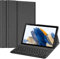 FINTIE Tastatur Hülle für Samsung Galaxy Tab A8 10.5 Zoll 2022/2021 SM-X200/X205/X207 - Keyboard Cover mit Magnetisch Abnehmbarer Deutsches Layout Tastatur, Dunkelgrau