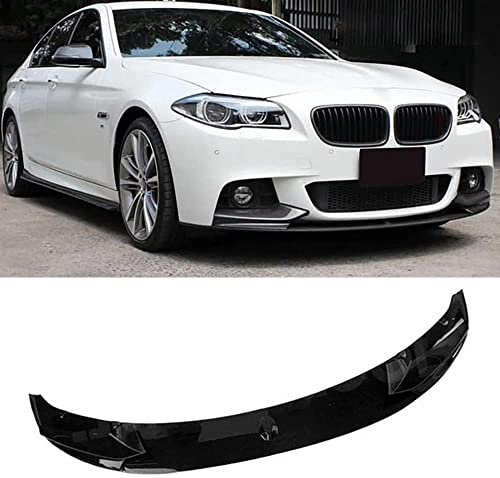Auto Frontspoiler Lippe für BMW 5 Series F10 M Sport 2012 2013 2014 2015 2016, FrontstoßStange Splitter Antikollisions Diffusor Front Flaps Lippen Kinn Schutz Zubehör,Glossy-Black
