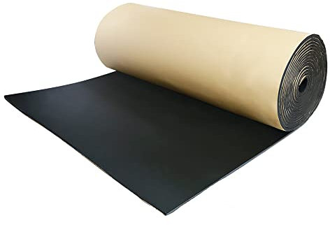 QUARKZMAN 1㎡ 10mm Tapis Isolation Phonique Voiture Isolant Thermique Capot Moteur 10mm Mousse Isolante 200cmx50cmx10mm