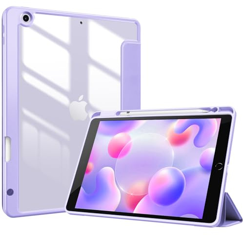 ProCase Cover iPad 9/8/7 Generazione, Custodia iPad 10,2 2021/2020/2019 [A2602 A2603 A2604 A2605 A2270 A2428 A2429 A2430 A2197 A2198 A2200] Cover Auto Svegliati/Sonno -Viola