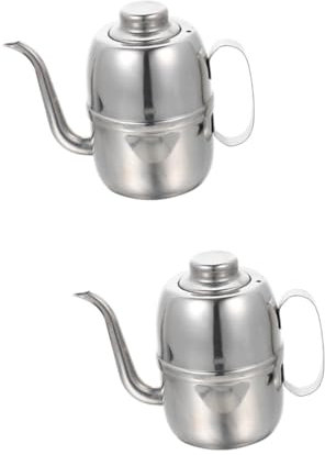 Ciieeo 2pezzi Dispenser Olio Acciaio Inossidabile Per Salsa e Contenitore Per Cucina Design Per Uso