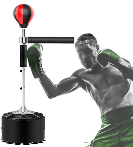 Professional Punching Ball,Boxsack mit höhenverstellbarem Standfuß,Ball Boxing Equipment,Boxing Punching Ball Set für Kinder & Erwachsene