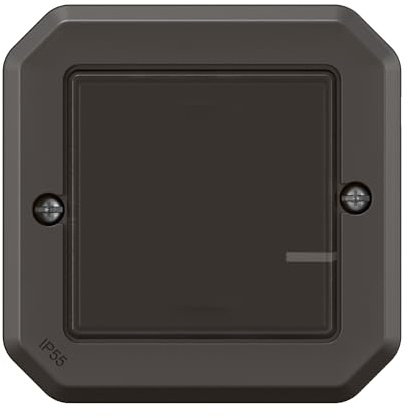 LEGRAND, Plexo 069895L New Connected - Interruptor de luz para habitación húmeda (función de atenuación, hogar inteligente, aplicación de control, control por voz, sin neutro, 5-125 W, IP55-IK07),