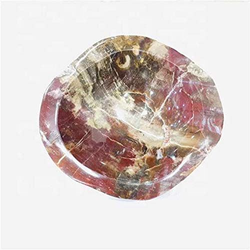 AUOQKQUT Bols en Pierre de Bois Rouge Naturel sculpté à la Main, Ornements en Cristal 1 pièce décoration d'intérieur