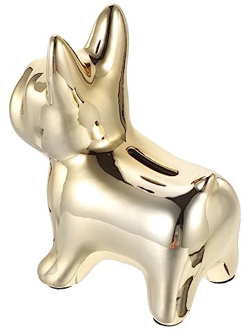 BCOATH Hunde-spardose Keramik Tischdekoration in Hundestatuen-Form Münzbehälter Für Junge Mädchen Und Mädchen Schreibtisch-spardose Für Neujahrsgeschenk