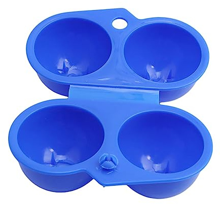 Gadpiparty 2 Stück Eierkarton Aus Kunststoff Mit Schnappverschluss Tragbarer Eierhalter Mit 2 4 Fächern Stoßfeste Aufbewahrungsbox Für Grillen Picknick Camping Und Kühlschrank