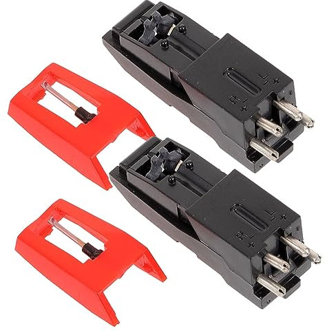 ibasenice 2stücke Plattenspieler Stylus Nadelaufsatz Ersatznadeln Aus Kunststoff Plattenspieler-tonabnehmer Mit Metallbeschichtung Für Vinyl-plattenspieler