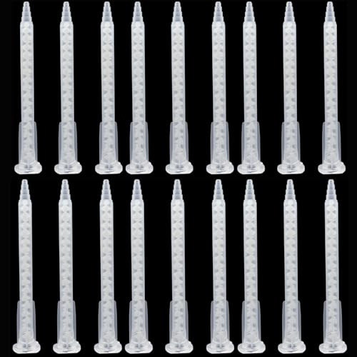 40-piece epoxy mixing nozzle, static mixing tube nozzle adhesive cartridge tip mixing nozzle, MA5.4-17L glue gun nozzle, 50 ml glue gun glue applicator (1:1 ratio)