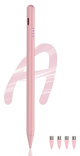 Stylus Pen for A9+ tablet Power-Display Android Tablet Pen POM Tip Magnetic Type-C charging Stylus Compatible with Samsung Tab A9/A9+ and Other Android smartphone and Tablet Devices (Pink)
