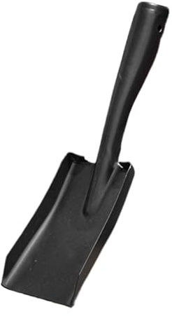 Pelle de jardin en métal - Pelle de jardin robuste en métal - Outil à main avec poignée ergonomique - Petite pelle polyvalente pour le jardinage et le camping