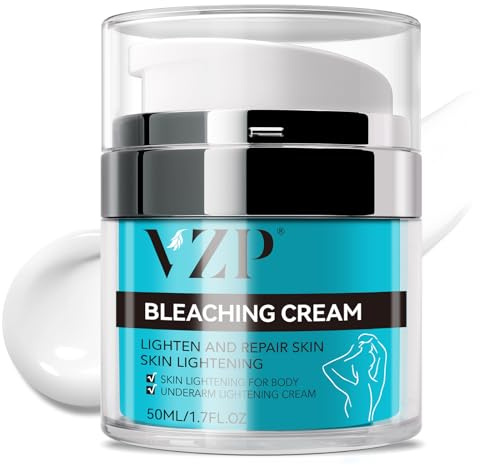VZP Skin Lightening for Dark Spot Remover, Moisturizing Cream Contain Vitamin C for Underarm, Armpit, Knees, Elbows, Inner Thighs and Bikini Area (1.7 Fl Oz)