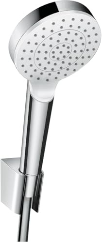 hansgrohe Crometta Duschhalterset, mit Duschschlauch, 1,60 m, Weiß/Chrom