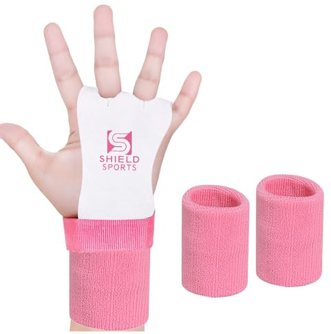 ULTRA FITNESS® Palm Skater, Textured Leather, for Gymnastics, Rose XS (Weiß/Rosa, XS)