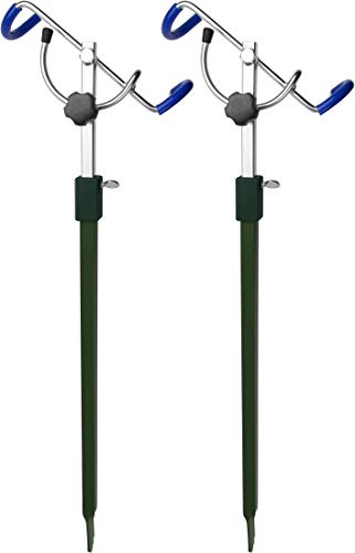 Storfisk fishing & more Stabiler und Winkelverstellbarer Rutenhalter aus Metall einzeln oder als 2er Set, Stück:2 Stück