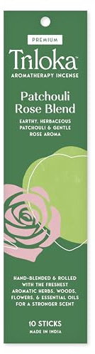 Triloka Incense Patchouli Rose, 10 CT