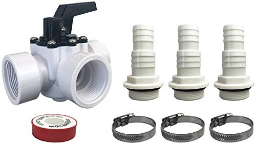 well2wellness® Bypass 8-teiliges Set aus hochwertigem PVC, 8-teilig, für Solar-Poolheizung