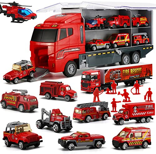 SWUNXION Camion dei Pompieri, 19 in 1 Set