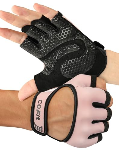COFIT Belüftet Fitness Handschuhe, 2022 Gewichtheber Handschuhe mit Handflächenschutz, Vielseitig Einsetzbar für Fitnessstudio, Übungen, Radfahren, Klettern und Rudern