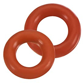 sourcing map 100in1 Set Silikongummi O-Ringe VMQ Dichtung Rot | 6mm 6.5mm AD 3mm 3.5mm ID 1.5mm Dicke