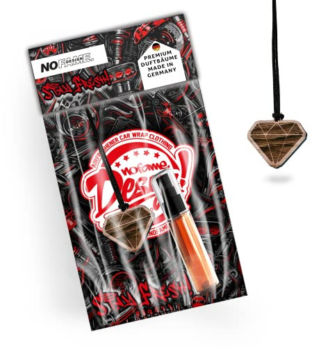 NoFame.Design | Diamant Duftbaum inkl. Wunschduft | | Edel | Auto Lufterfrischer | Auto Anhänger | Auto | Nachhaltiger Auto Duftbaum | Lufterfrischer | DB-21 (Bubble Gum)